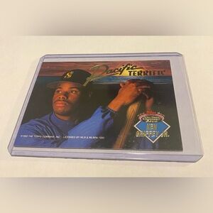 Ken Griffey Jr. /Darryl Strawberry 1993 Pacific Terrific Baseball Card